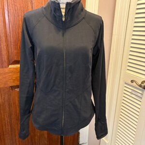 Lucy Activewear Running Jacket with stovepipe collar and thumbholes - medium